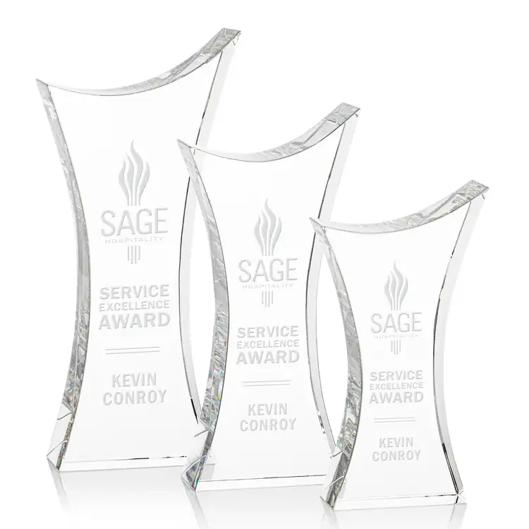 Keighley Optical Crystal Award - Deep Etch