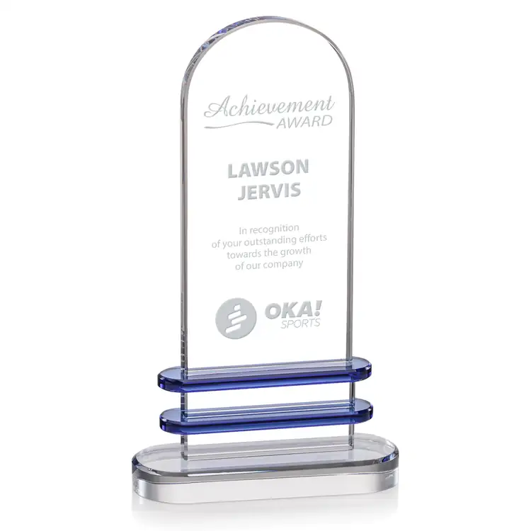 Kilmore Blue Optical Crystal Award #2