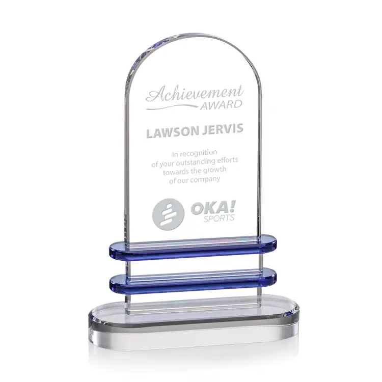 Kilmore Blue Optical Crystal Award #4
