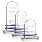 Trophée Kilmore en cristal optique bleu