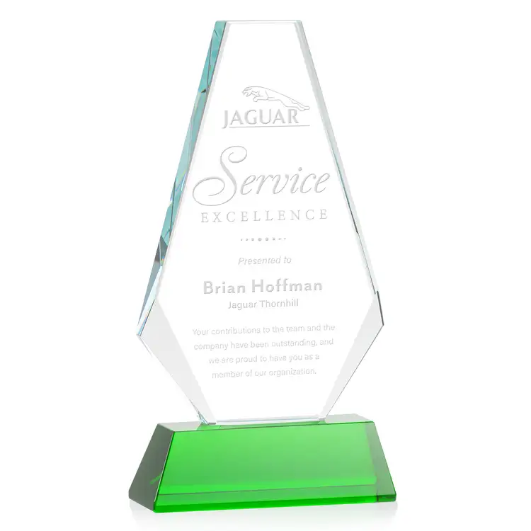 Kingsley Award on Newhaven Base - Optical Crystal - Engraved #3