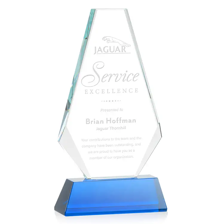 Kingsley Award on Newhaven Base - Optical Crystal - Engraved #5