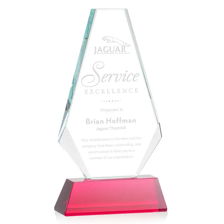Kingsley Award on Newhaven Base - Optical Crystal - Engraved #6