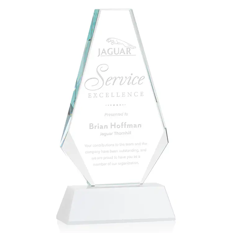 Kingsley Award on Newhaven Base - Optical Crystal - Engraved #7