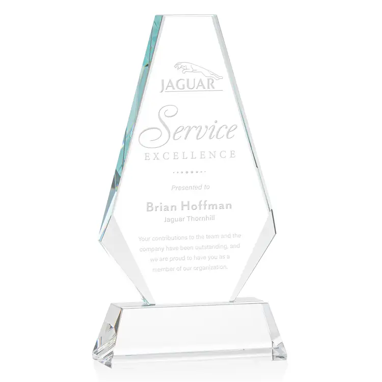 Kingsley Award on Newhaven Base - Optical Crystal - Engraved #8