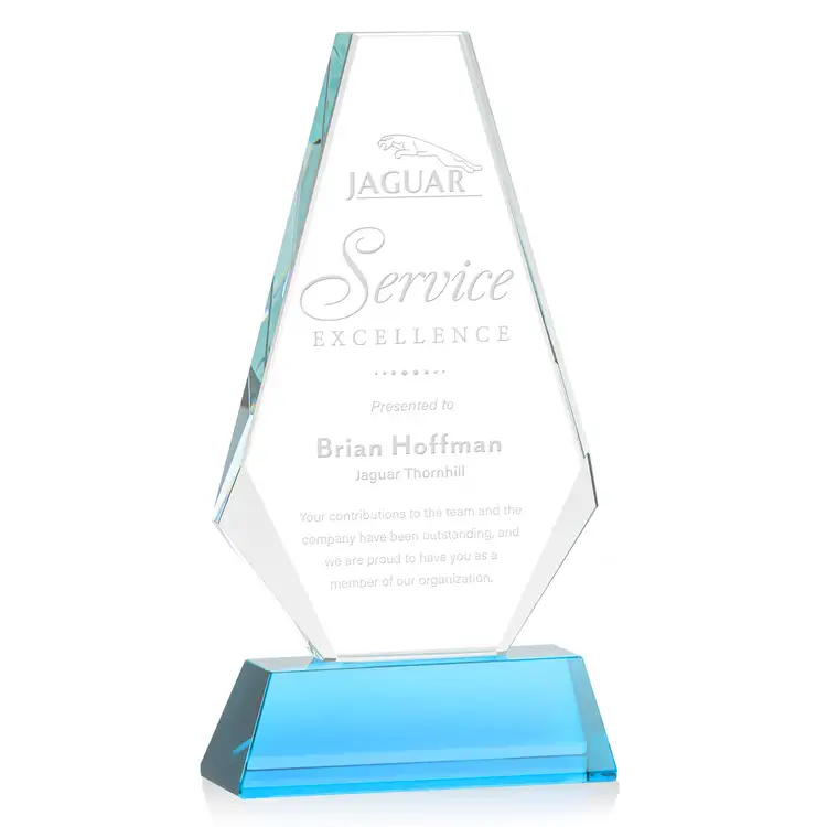 Kingsley Award on Newhaven Base - Optical Crystal - Engraved #9