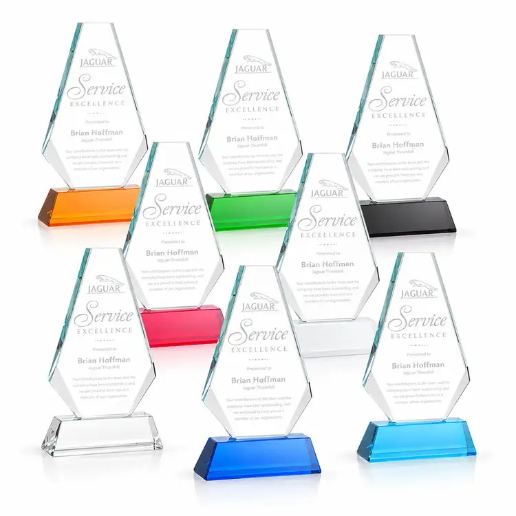Kingsley Award on Newhaven Base - Optical Crystal - Engraved