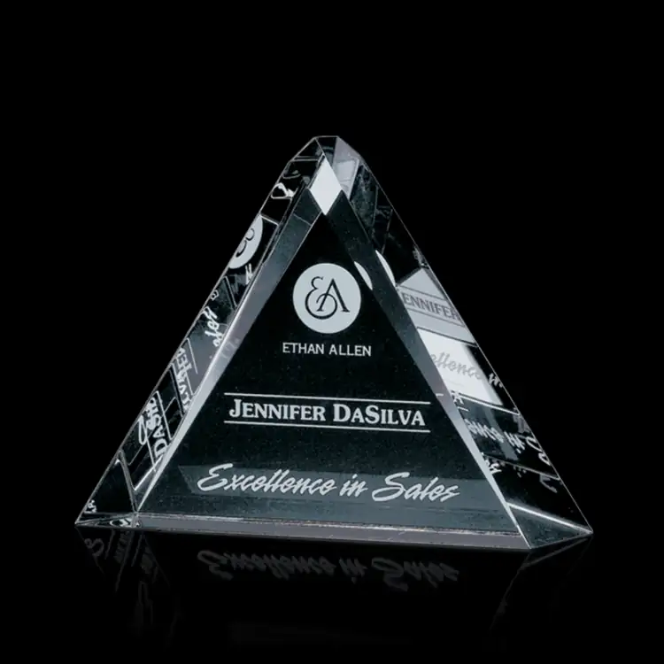 Kingston Triangular Optical Crystal Award #2