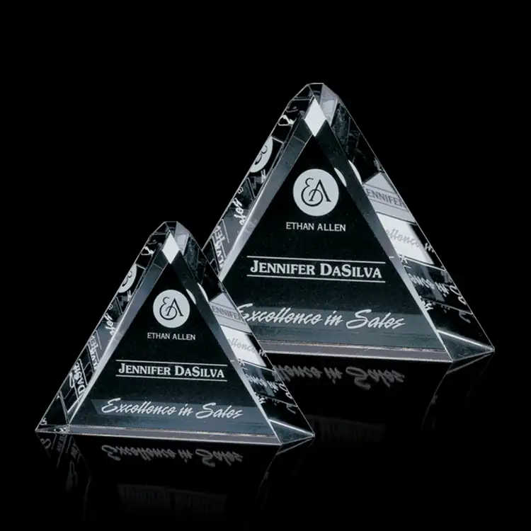 Kingston Triangular Optical Crystal Award