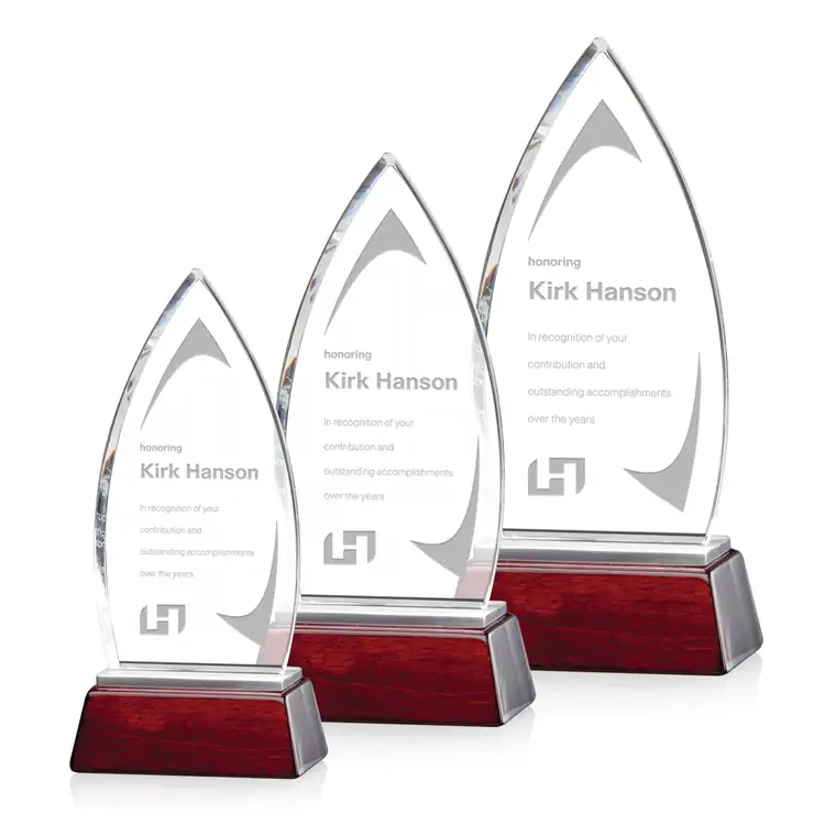 Kirchner Starfire Crystal Award - Deep Etch