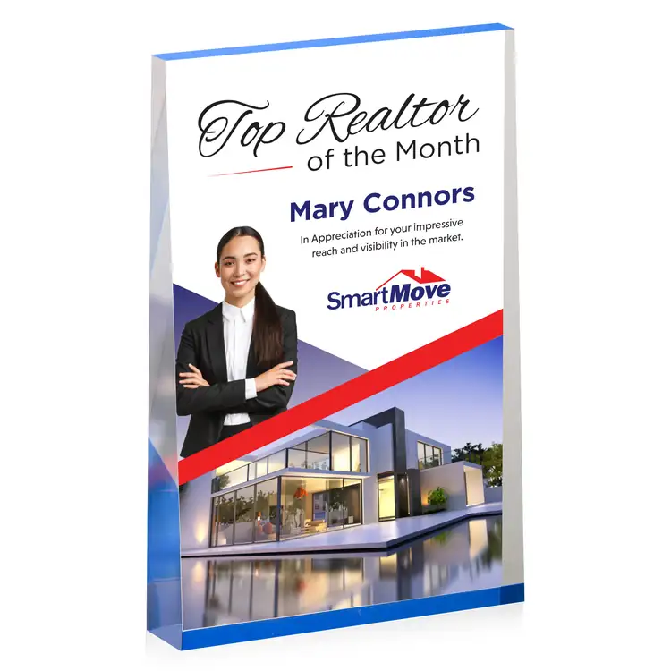 Lansing Acrylic Award - Vertical - Multicolor #2