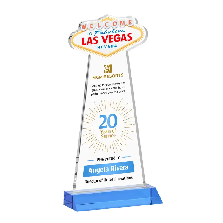 Las Vegas Starfire Crystal Award - Multicolor #10