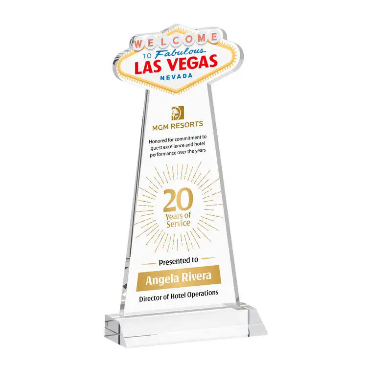 Las Vegas Starfire Crystal Award - Multicolor #2