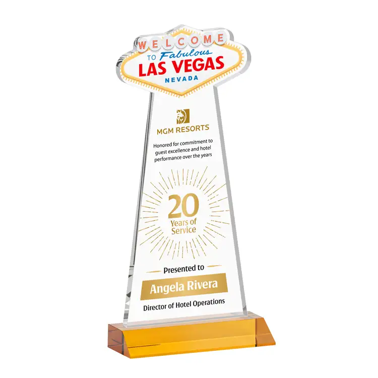 Las Vegas Starfire Crystal Award - Multicolor #3