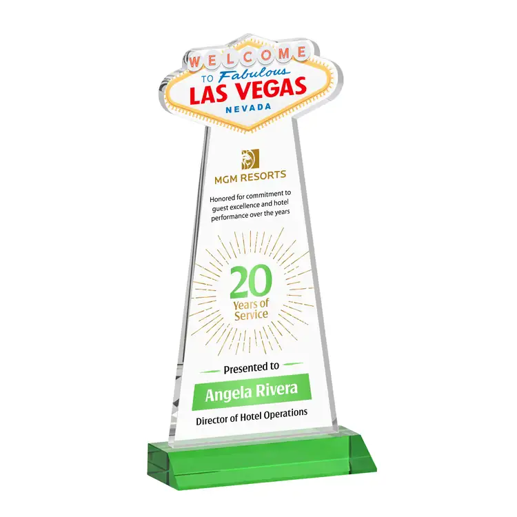 Las Vegas Starfire Crystal Award - Multicolor #4
