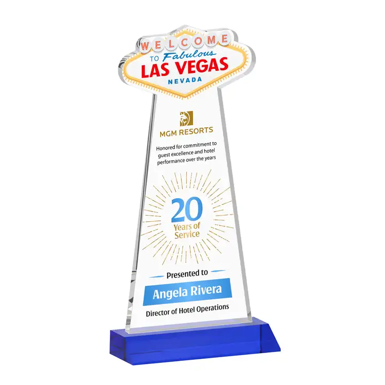 Las Vegas Starfire Crystal Award - Multicolor #6