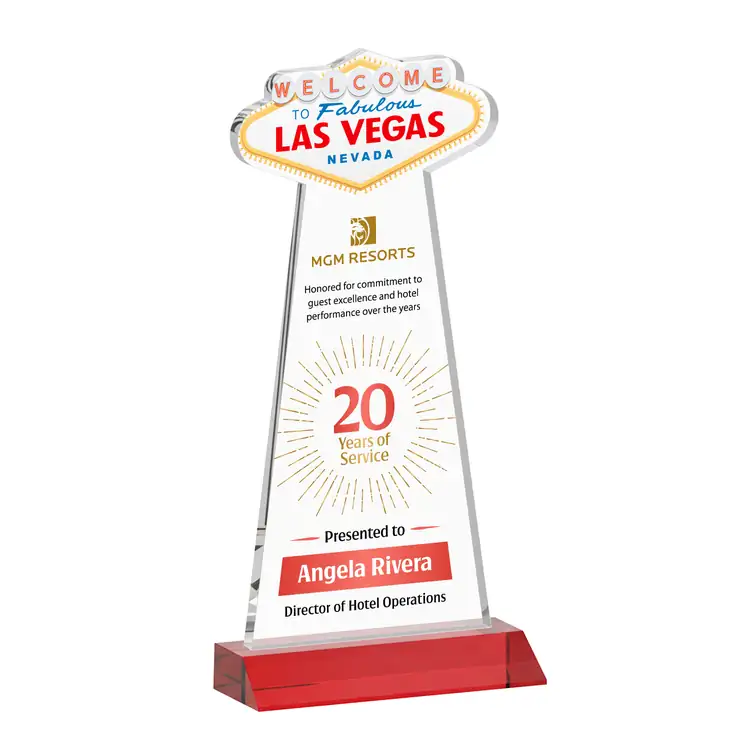 Las Vegas Starfire Crystal Award - Multicolor #8
