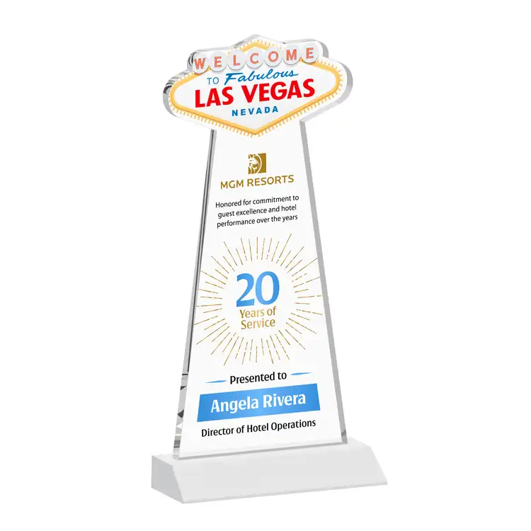 Las Vegas Starfire Crystal Award - Multicolor #9