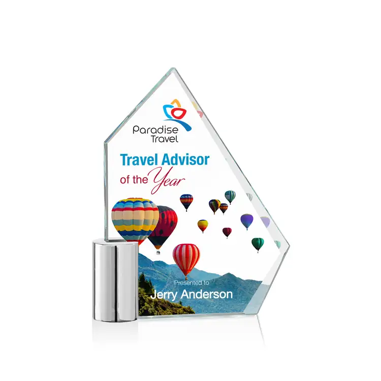 Lawton Starfire Crystal Award - Multicolor #2