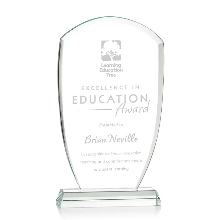 Leighlin Starfire Crystal Award - Deep Etch #2