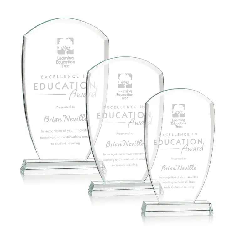 Leighlin Starfire Crystal Award - Deep Etch