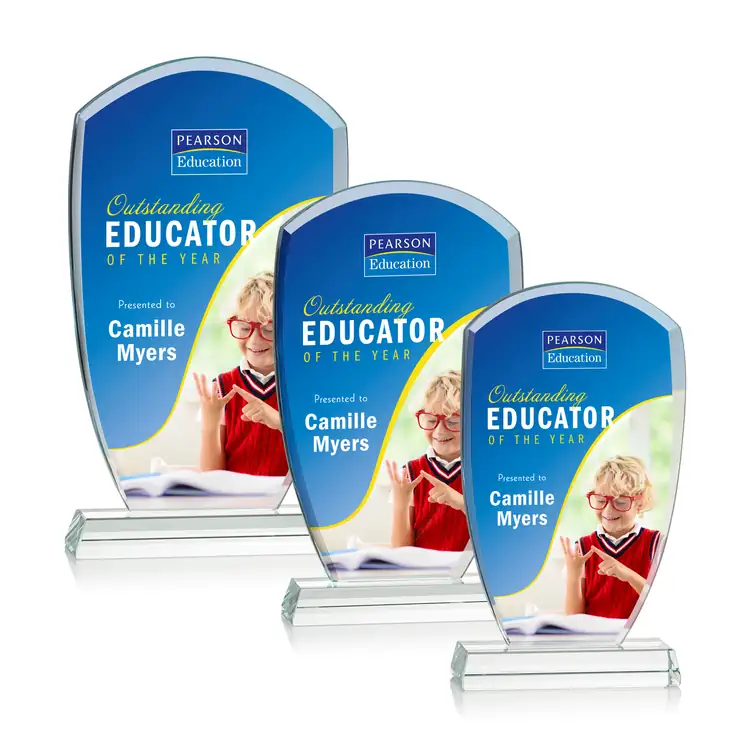 Leighlin Starfire Crystal Award - Multicolor