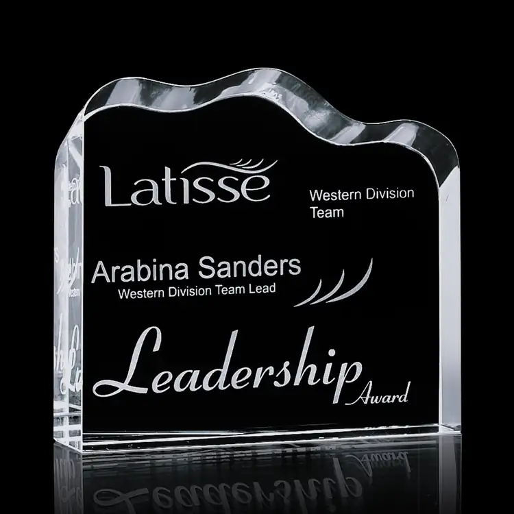 Lennox Wave-Top Optical Crystal Award