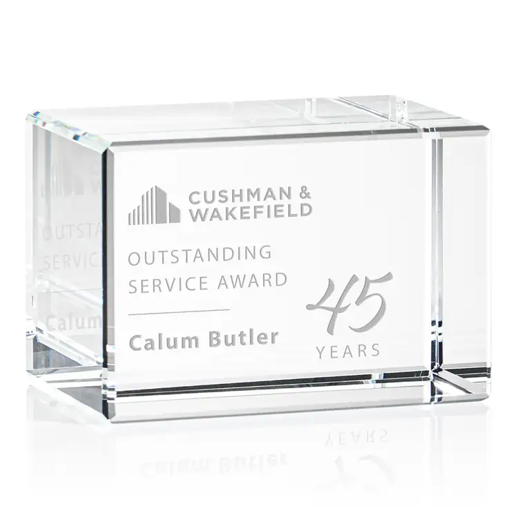 Lexington Optical Crystal Award - Deep Etch #2