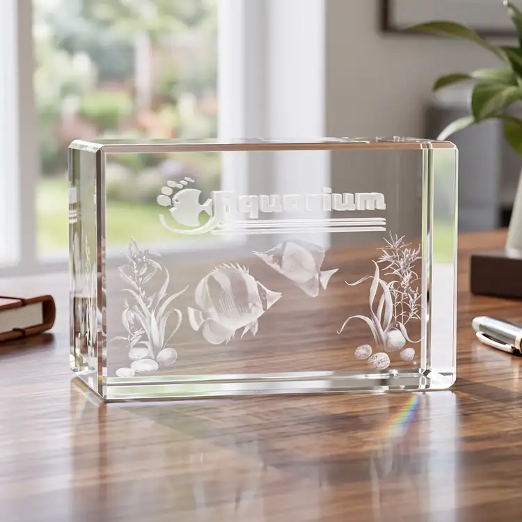 Lexington Optical Crystal Award - 3D Engraving #3
