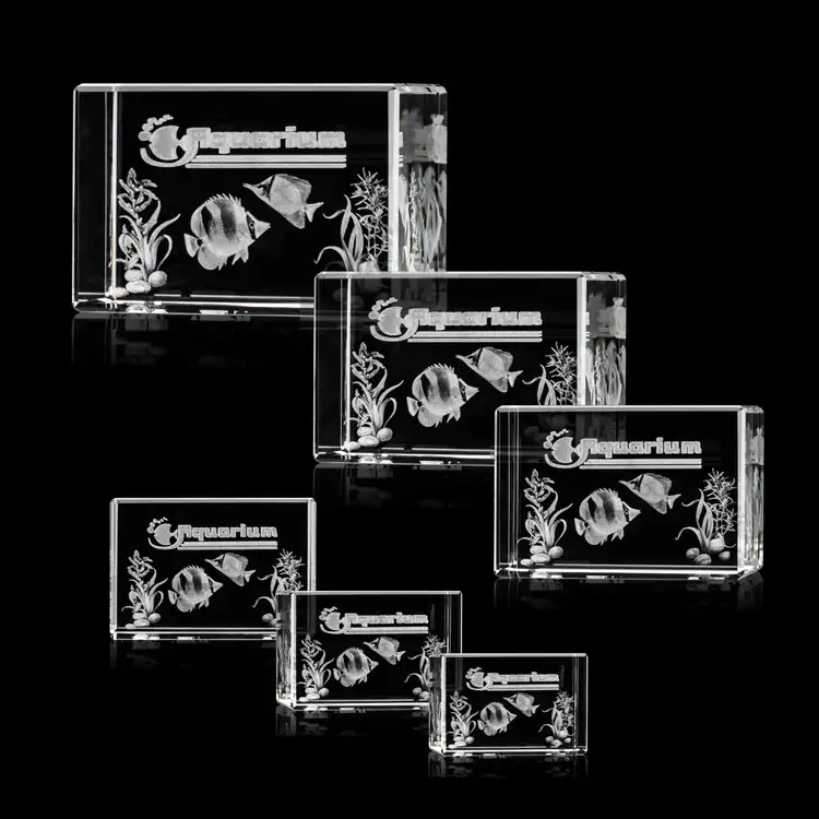 Lexington Optical Crystal Award - 3D Engraving