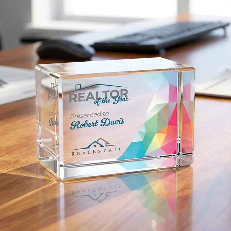 Lexington Optical Crystal Award - Multicolor #3