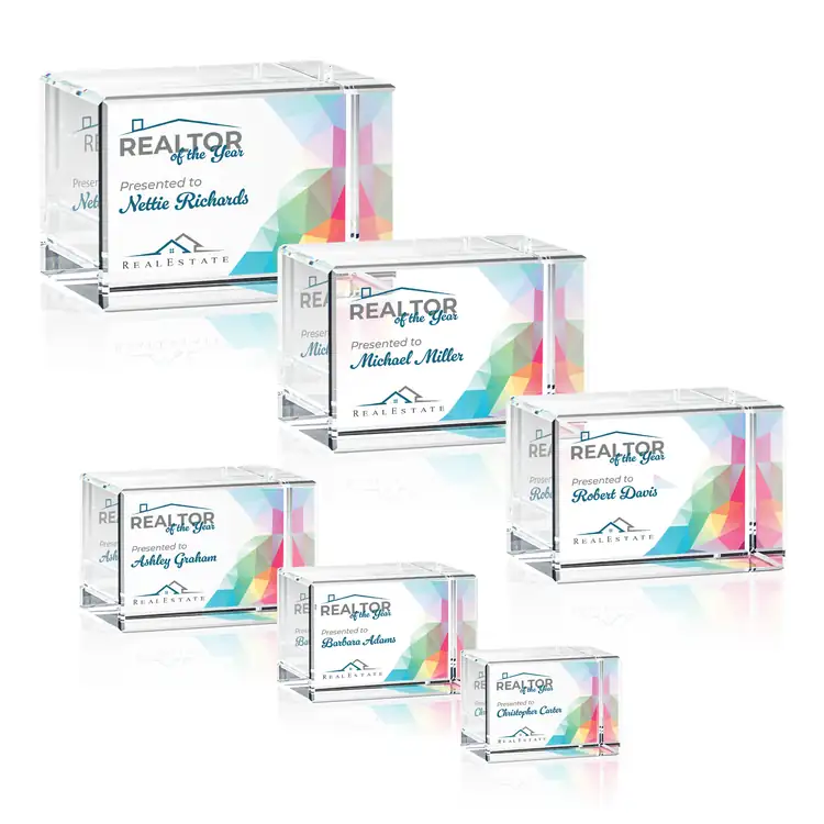 Lexington Optical Crystal Award - Multicolor