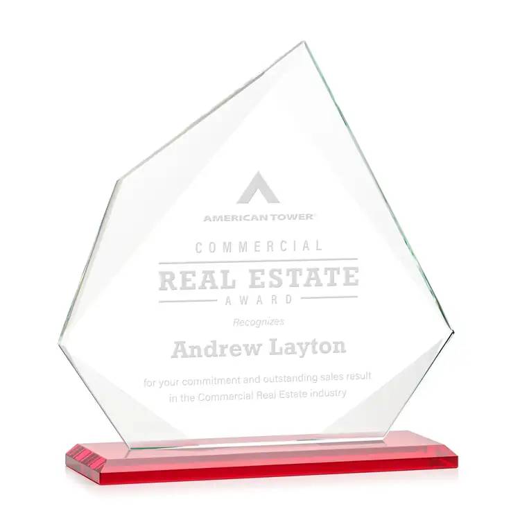 Lexus Starfire Crystal Award - Deep Etch #6
