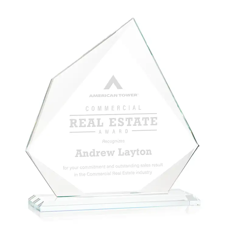 Lexus Starfire Crystal Award - Deep Etch #8