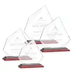 Trophée Lexus en cristal Starfire sur socle fini bois de rose - Gravure
