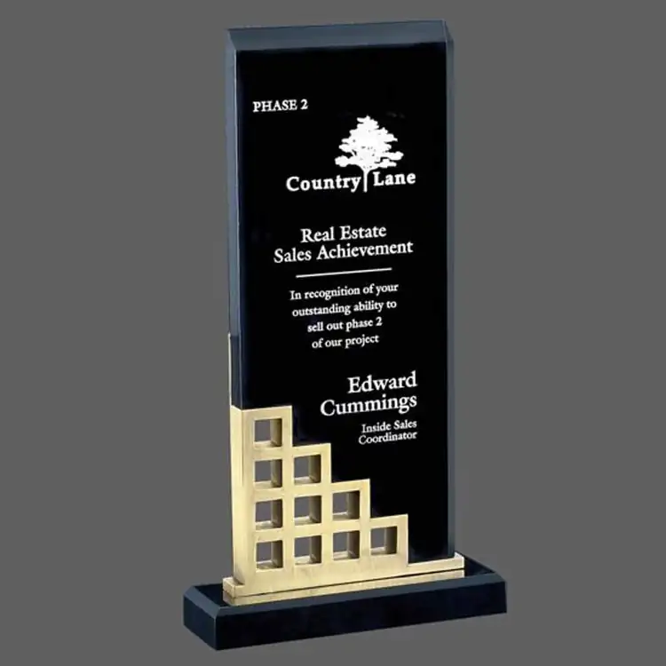 Lisbon Acrylic Award - Laser Engraved #3