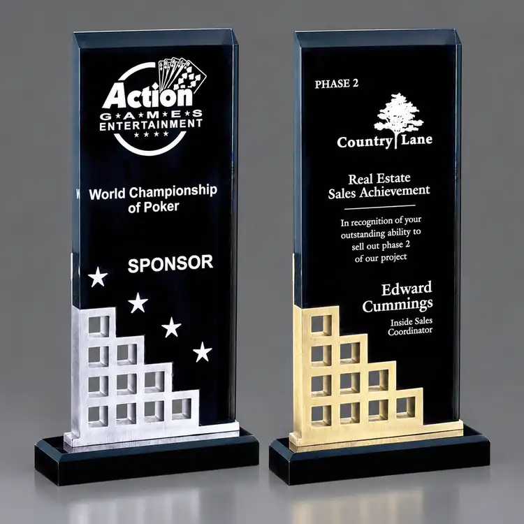 Lisbon Acrylic Award - Laser Engraved