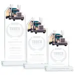 Trophée Longhaul en cristal Starfire - Gravure