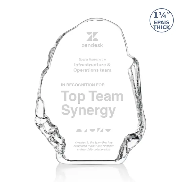 Lonsdale Optical Crystal Iceberg Award - Deep Etch