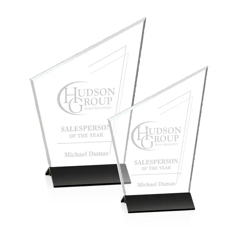 Lynx Starfire Crystal Award on Black Base