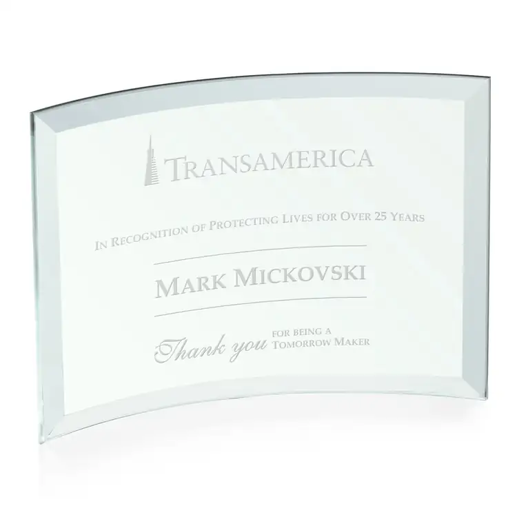 Madison Jade Glass Award - Deep Etch #2