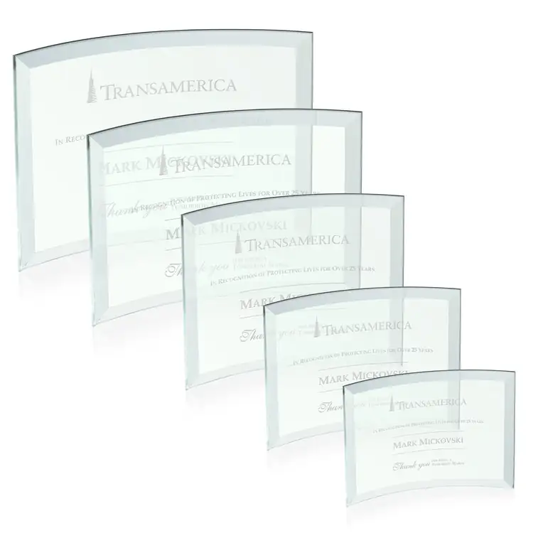 Madison Jade Glass Award - Deep Etch