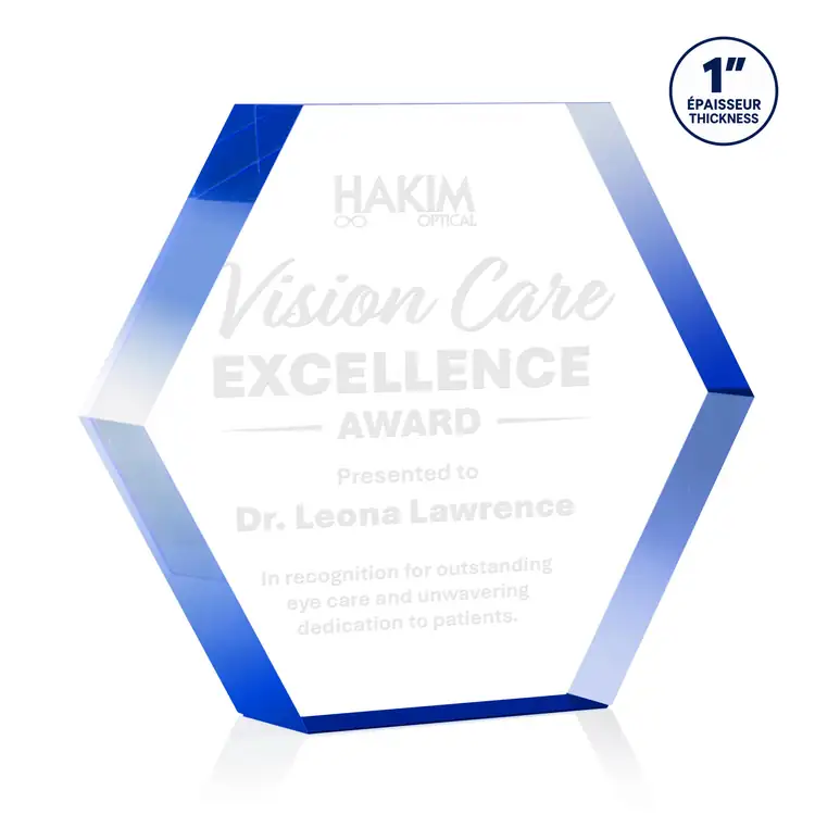 Markville Acrylic Award - Hexagon - Laser Engraving #3