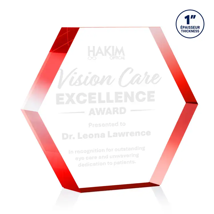 Markville Acrylic Award - Hexagon - Laser Engraving #4