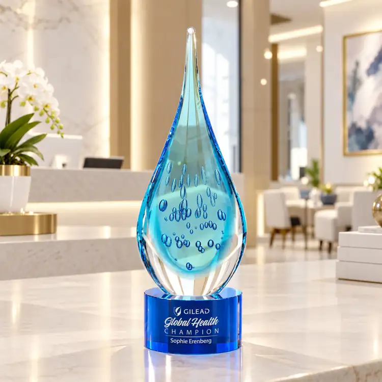 Matrix Award on Coloured Marvel Base - Deep Etch and Print #9