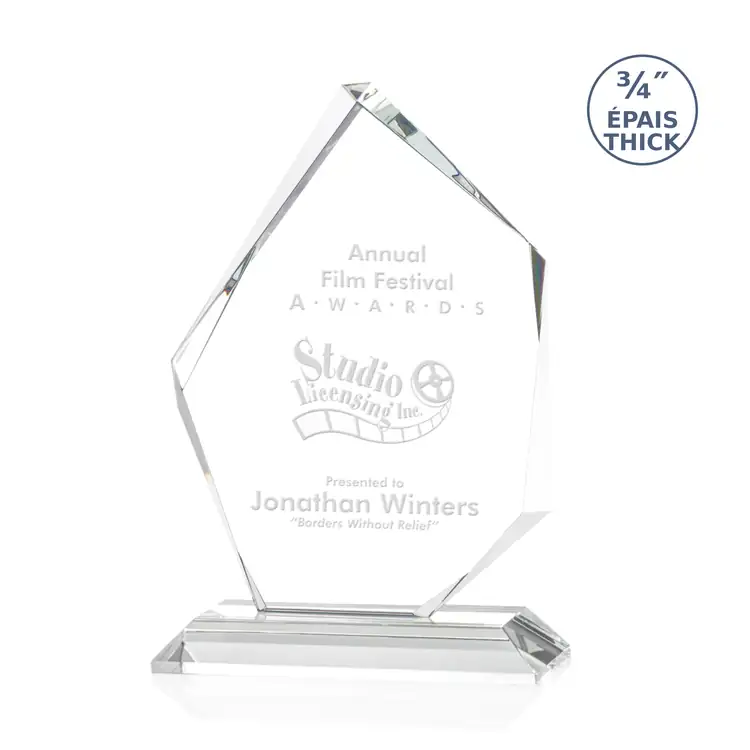 Mercer Starfire Crystal Award - Deep Etch #3