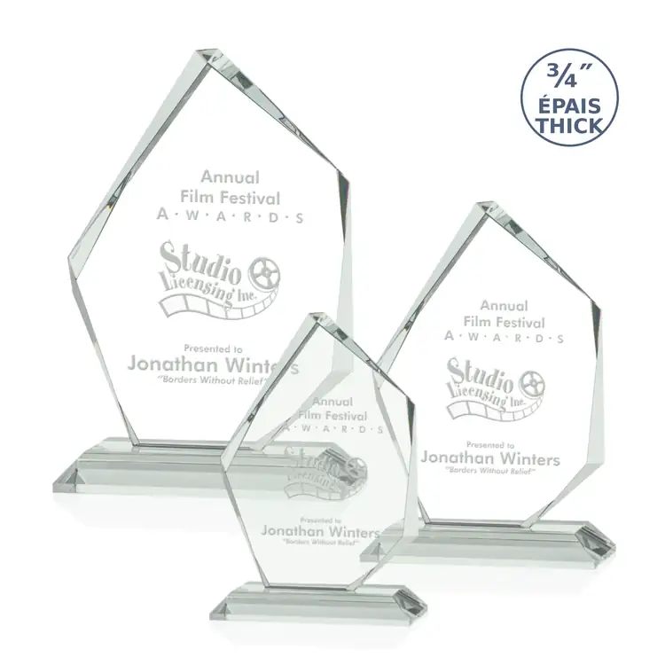 Mercer Jade Glass Award - Deep Etch