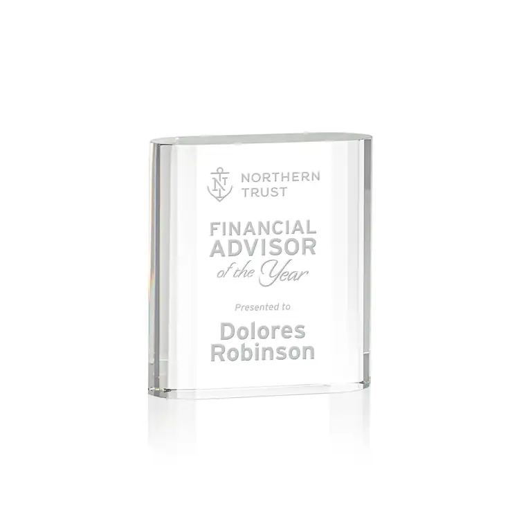 Merit Optical Crystal Award - Deep Etch #2