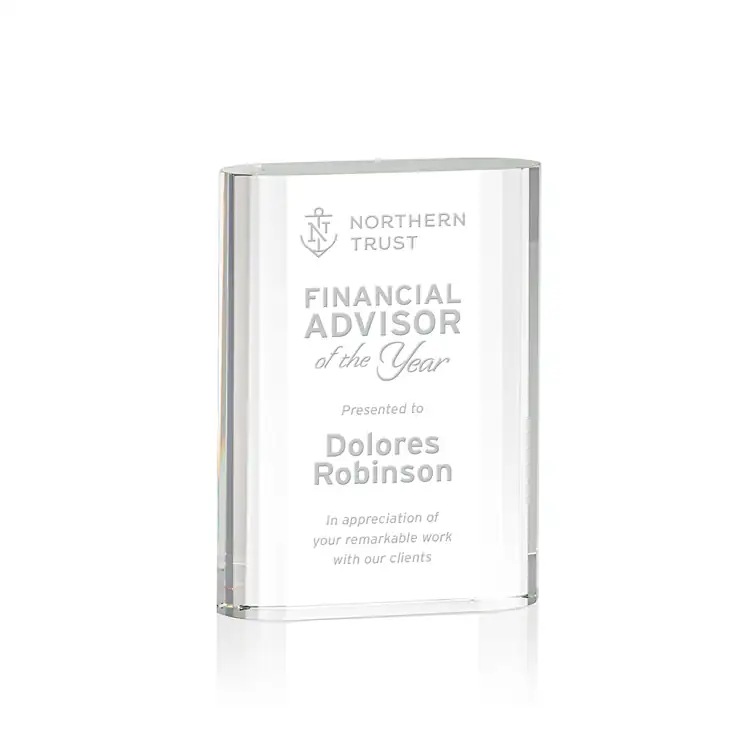 Merit Optical Crystal Award - Deep Etch #3