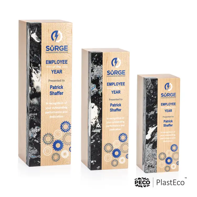 Midori PlastEco Wood Award - Charcoal - Multicolor